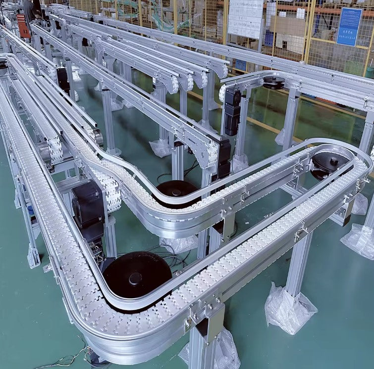 140mm  Flexible Slat Chain Conveyor